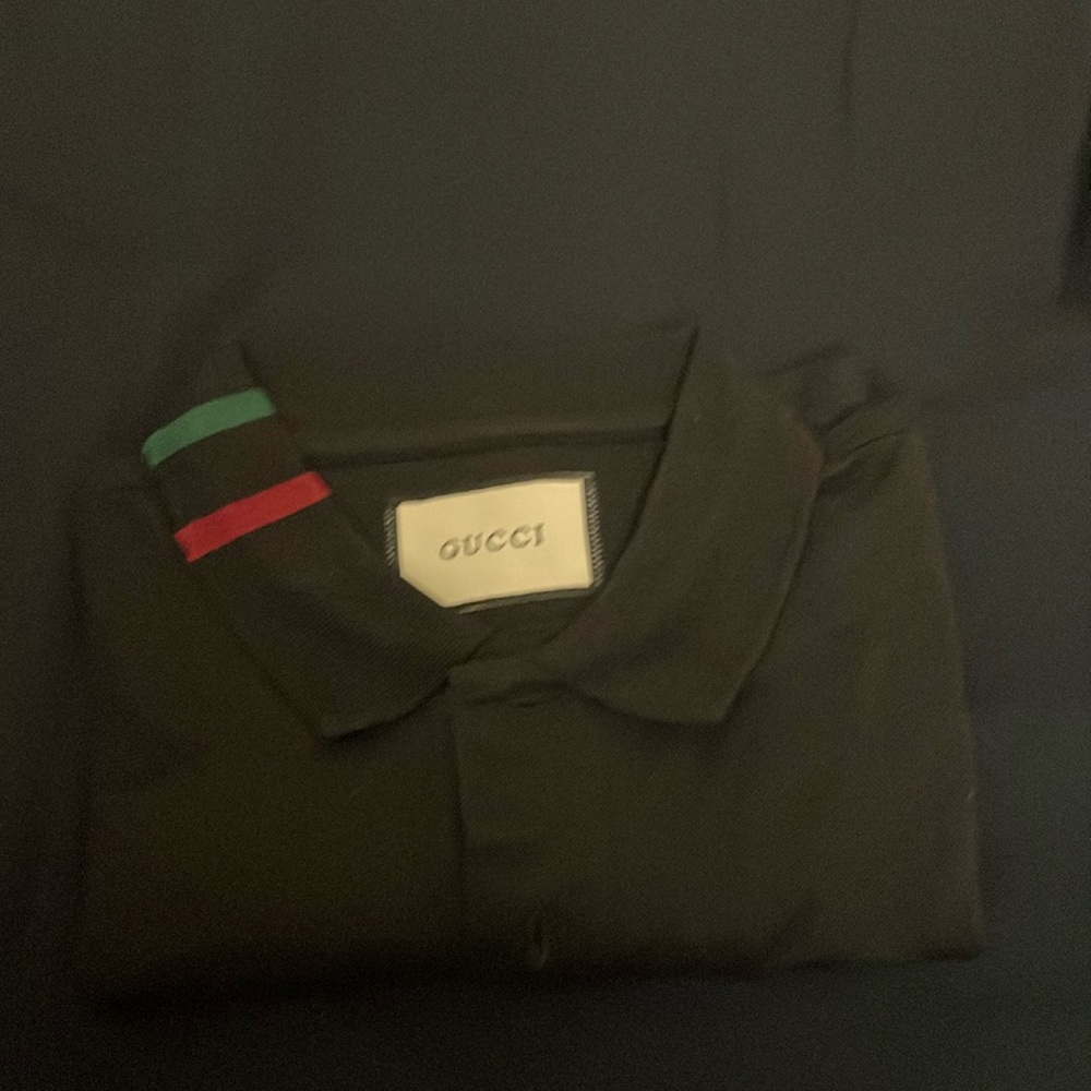 New with out tag Gucci black polo shirtSOLD in Mercari